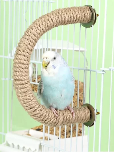 Bird Perch Parrot Toy Bird Cage Supply Bird Standing Rope Bird Cage Accessories Parrot Standing Rope Hanging Bird SwingRope
