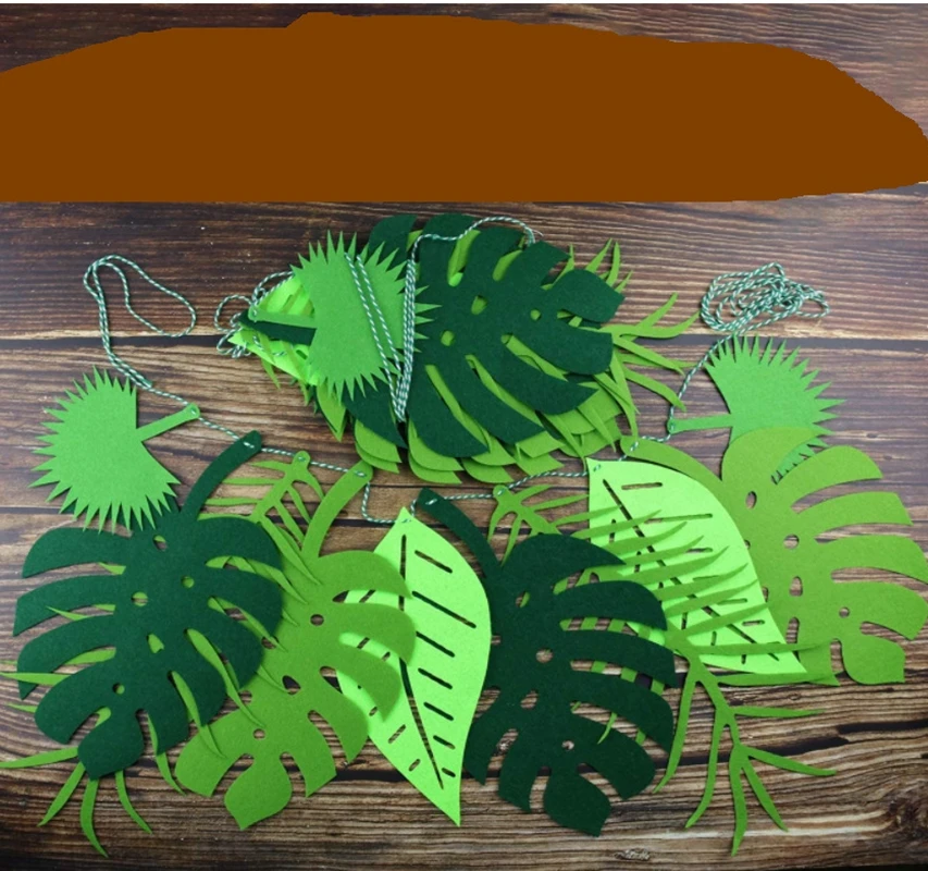 Turtle Leaf Decoration Hawaii Party Summer Happy Birthday Party Safari Jungle Tropic Theme Decor Dinosaur Theme Parti Decor - Image 12
