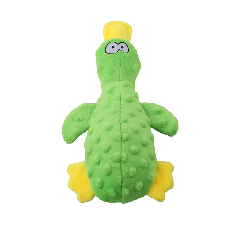 Duck Soft Plush Stuffed Raw Dog Toys for small Puppy dogs Interactive Squeaky Dog Bite Toy Sound Paper Chew Tooth Pet Supplier - Image 8