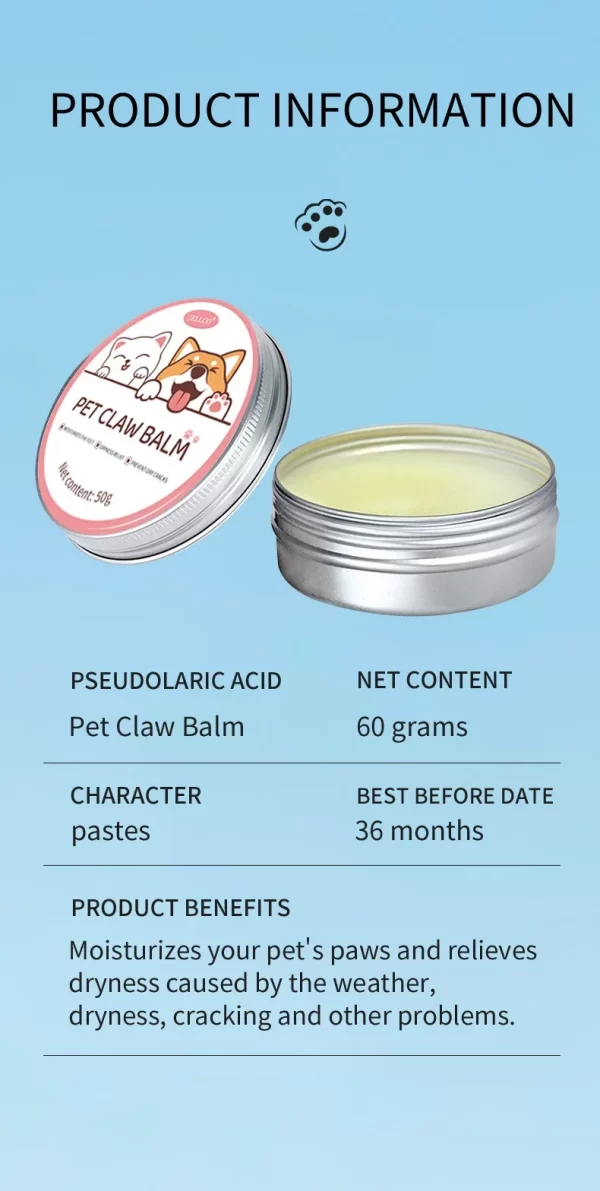 50g Pet Care Balm Box: Dog & Cat Paw Care Cream, Suitable for All Pet Foot Types - Image 14