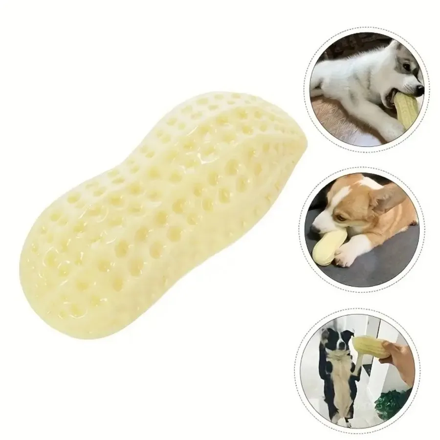 Funny Rubber Peanut Butter Pet Dog Squeaky Toys For Small Middle Dogs Bite Resistant Puppy Dogs Toys Pets Clean Tooth Chew Toy - Image 2