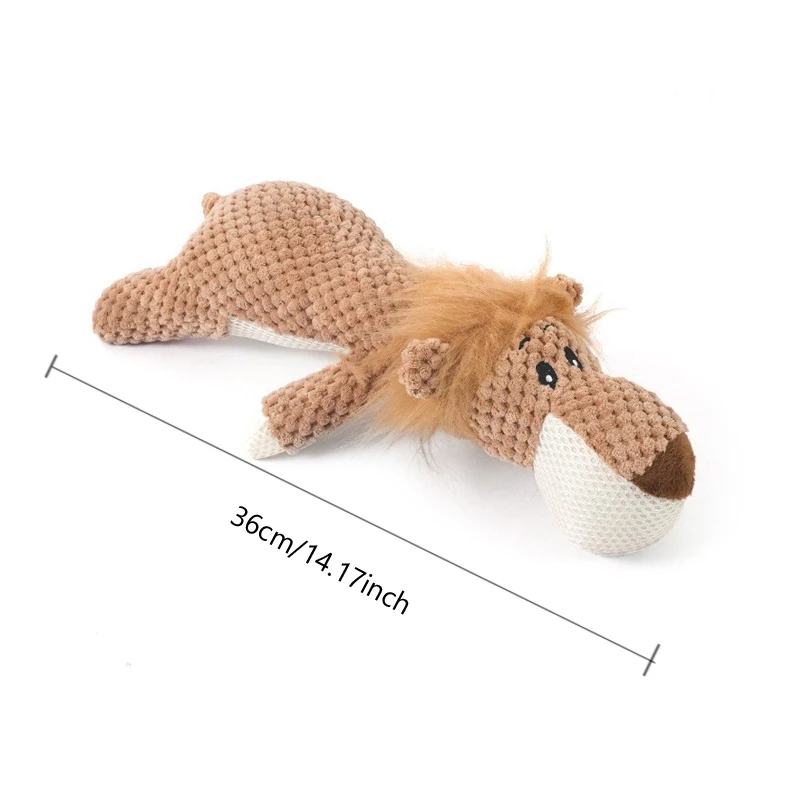 Dinosaur Plush Dog Squeaky Interactive Toys For Small Large Dogs Bite Resistant Chew Toy Pets Accessories - Image 9