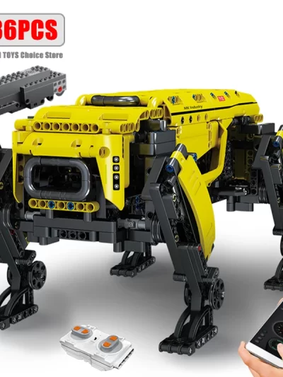 Technical Robot Toys The RC Motorized Boston Dynamics Big Dog Model AlphaDog Building Blocks Bricks Toys for Kid Christmas Gifts