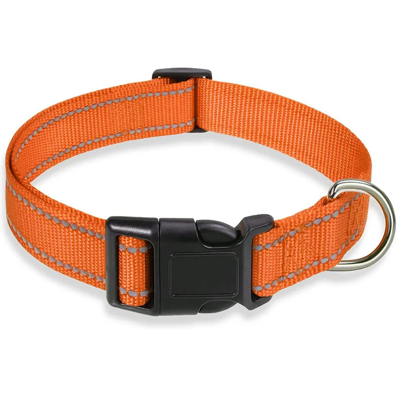Reflective Dog Collar Strap With Adjustable Safety Nylon Pet Collar Pet Traction Rope Suitable For Small And Medium-Sized Pets - Image 14