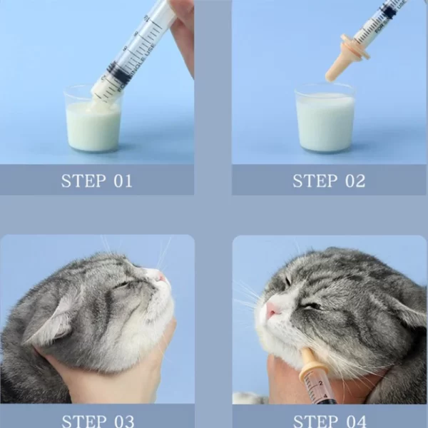 Pet Feeding Oral Syringe Dog Cat Feeding Pacifier Newborn Pet Feeding Nipple Medicine Dropper Syringe For Nursing Puppy Kitten - Image 13