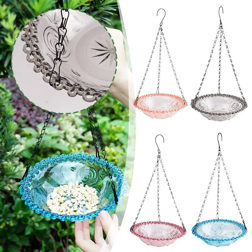 1 PCS Brand New High-end up Bird Feeder Outdoor Hanging Bird Feeder Hanging Bird Bath Garden Patio Decoration Accessories - Image 2