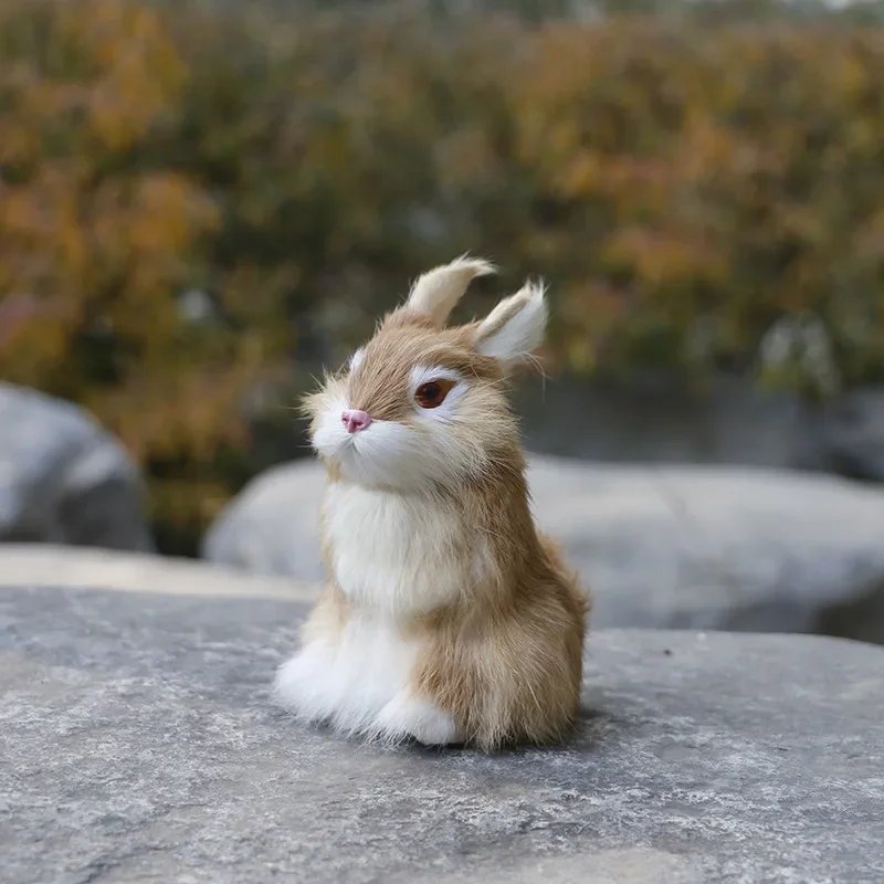 Simulated Rabbit Animal Model Rabbit Household Decorations Rabbit Fur Crafts Gifts - Image 5