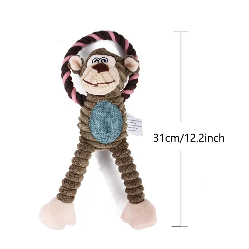 Dinosaur Plush Dog Squeaky Interactive Toys For Small Large Dogs Bite Resistant Chew Toy Pets Accessories - Image 14