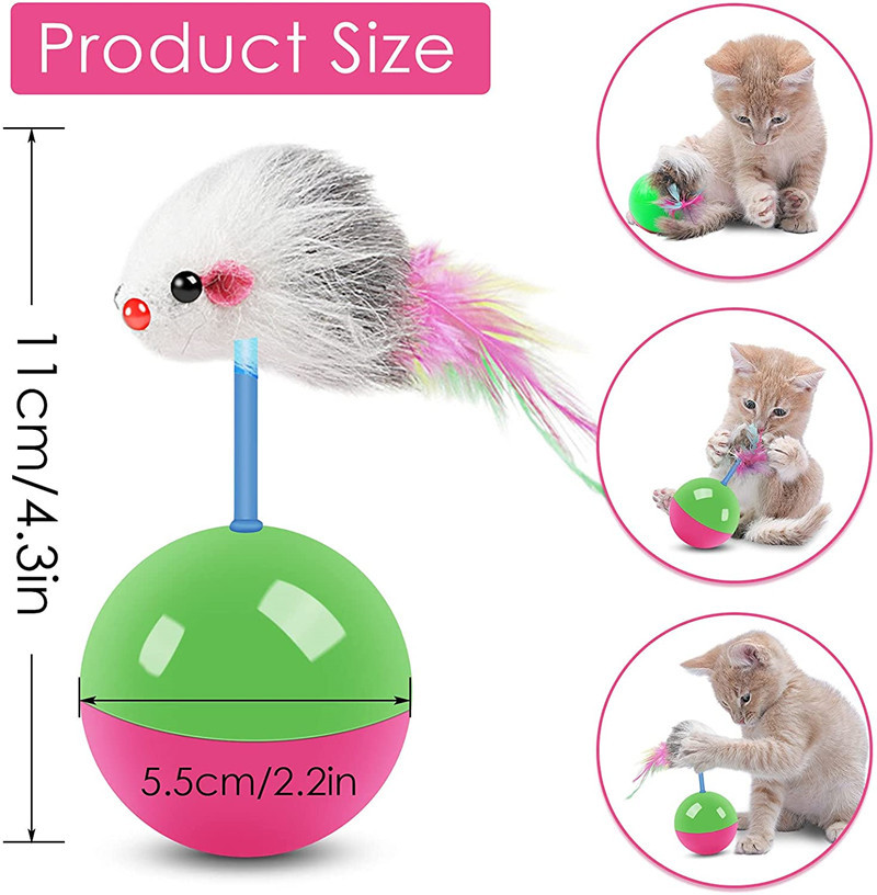 New cat toys set Mouse not tumbler fun teasing cats and dogs self high toys pet supplies set of toys teasing cat toys - Image 8