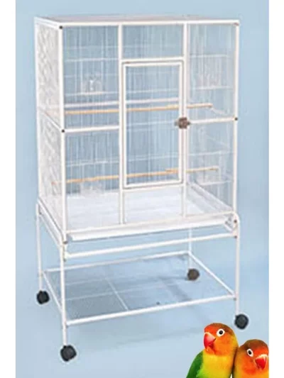 Pet Product Large Wrought Iron Breeding Bird Flight Cage Front Feeder Doors Side Breeding Nest Box Door Easy Clean Pull Out Tray
