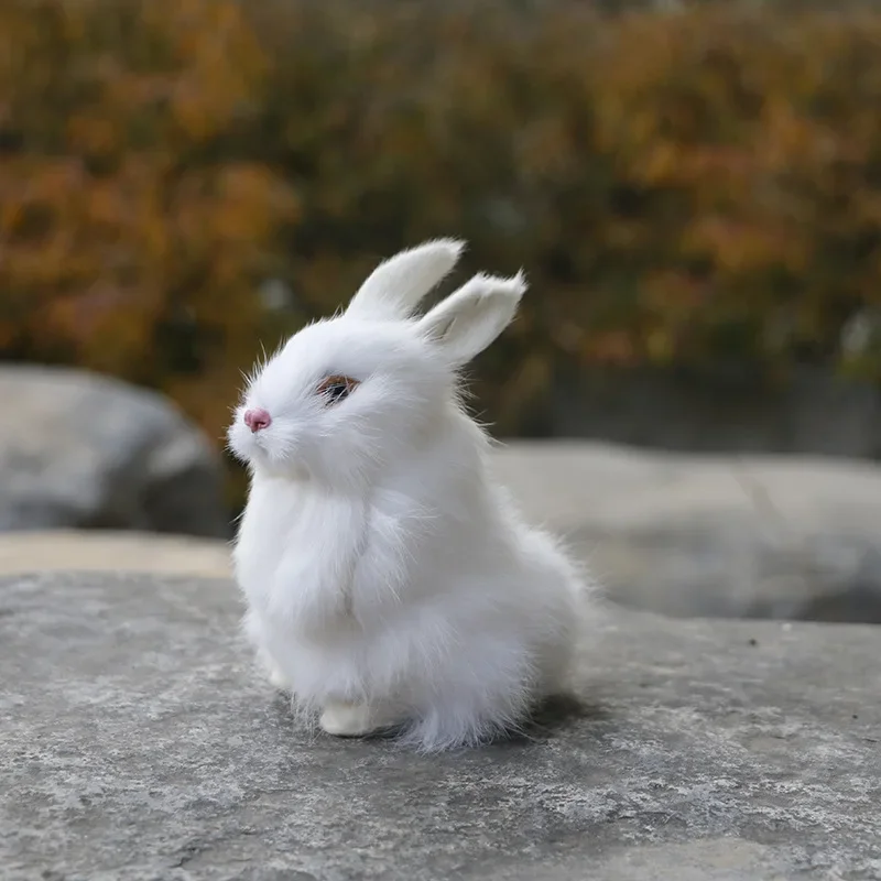 Simulated Rabbit Animal Model Rabbit Household Decorations Rabbit Fur Crafts Gifts - Image 4