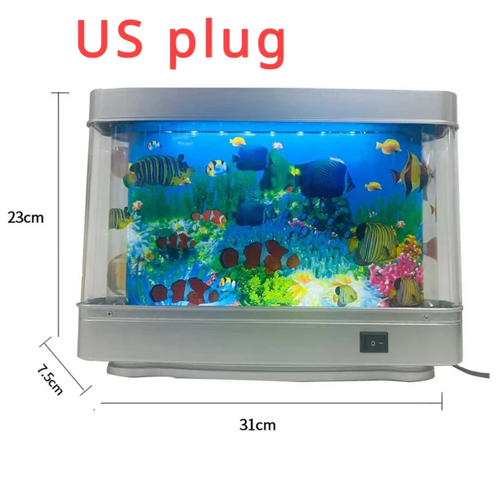 LED Aquarium Fish Tank Lamp Landscape Lamp Living Room Decoration Imitation Aquarium Landscaping Underwater World Akwarium - Image 7