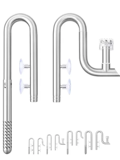 Week Aqua Fish Tank 304 Stainless Steel Filter Tube With Surface Skimmer For Inflow And Outflow Of Lily Tubes Aquarium