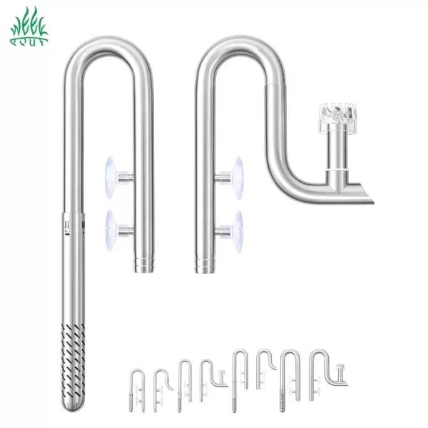 Week Aqua Fish Tank 304 Stainless Steel Filter Tube With Surface Skimmer For Inflow And Outflow Of Lily Tubes Aquarium