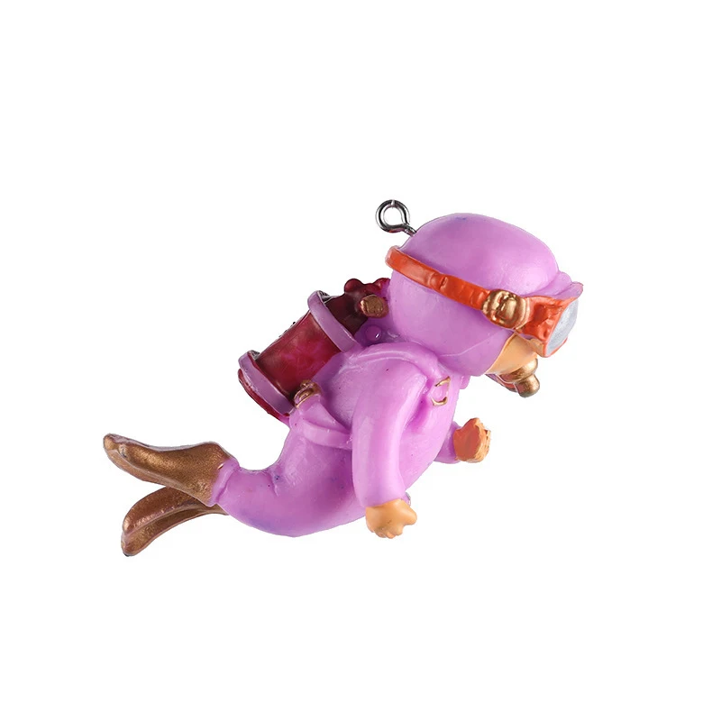 Aquarium Decoration Home Office Durable Miniature Fish Tank Floating Diver Resin Craft Ocean Scene Layout Accessories - Image 4