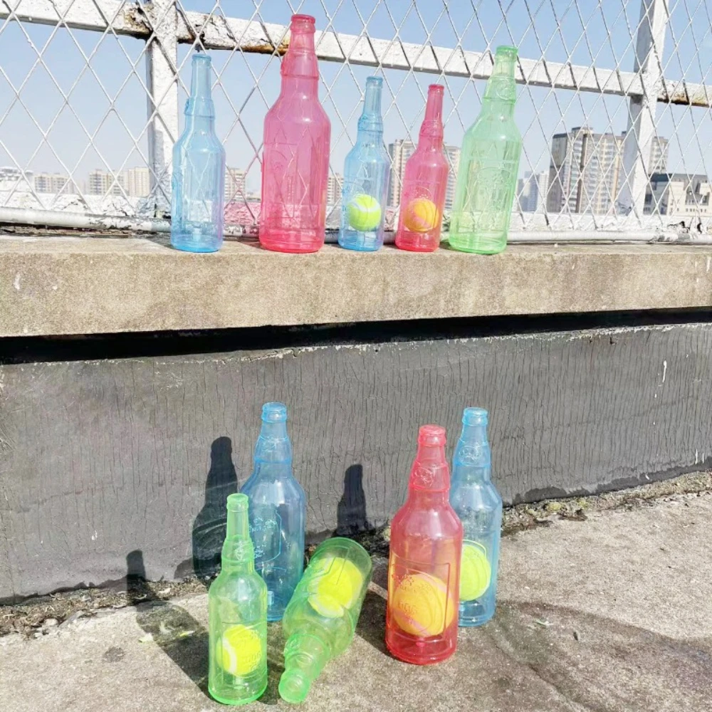 Pet Chew Toy Pet Sound Bite Resistant Molar Floating Rubber TPR Tennis Bottle Pet Bottle Ball Squeaky Toy Accessories - Image 15