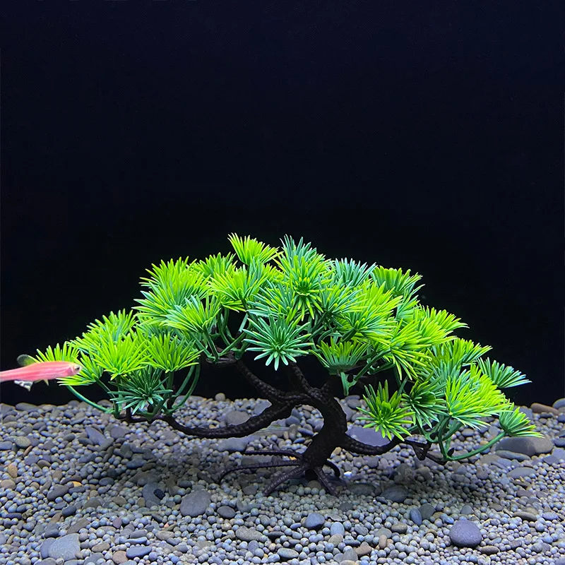Aquarium bonsai tree, plant, fish tank decoration, artificial plant, flower decoration, beta goldfish decoration, freshwater - Image 10