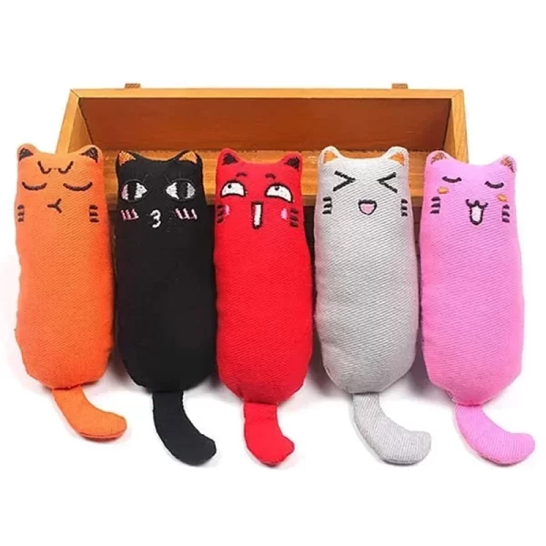 Catnip Toy Cats Products for Pets Cute Cat Toys for Kitten Teeth Grinding Cat Plush Thumb Pillow Pet Accessories - Image 2