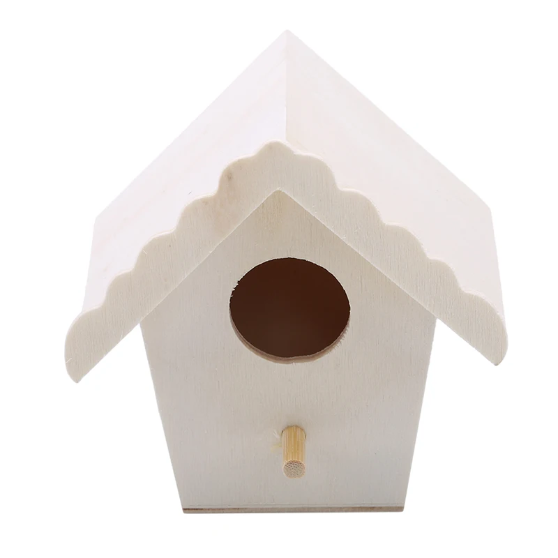 Bird Nest Garden Wooden Bird Cage Outdoor Hanging Birdhouse Box Garden Yard Decoration Pet Accessories Wooden Bird Cages - Image 14