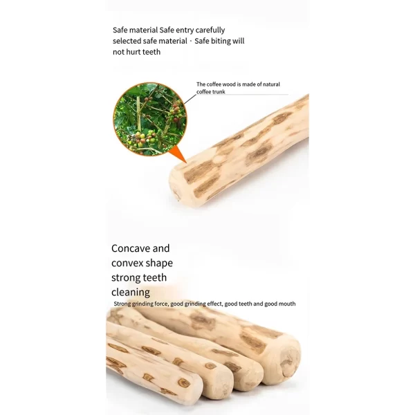 FZCSPEED Coffee Wooden Dog Chew Toy, Dog Wooden Chew Stick, for Tooth Pressure Relief, Pet Toys - Image 13