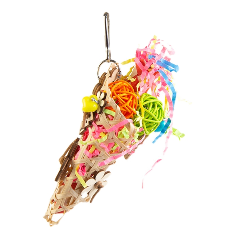 Bird Chewing Paper/ Rattan Toy Small Parrot Hanging Parrot Molar Toy for Cage - Image 19