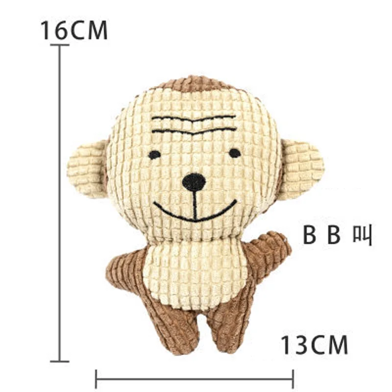 Plush Dog Toy for Small Medium Pets Funny Interactive Squeaky Toys Cow/Pig Shape Stuffed Dog Chew Toy Supplies - Image 12