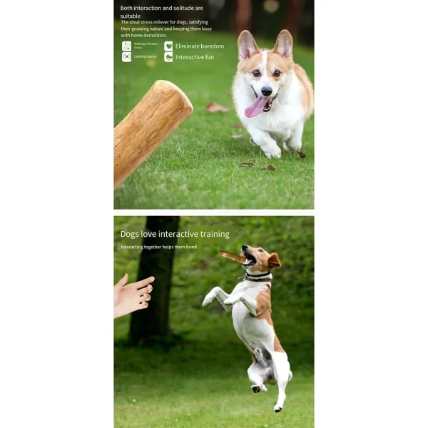 FZCSPEED Coffee Wooden Dog Chew Toy, Dog Wooden Chew Stick, for Tooth Pressure Relief, Pet Toys - Image 3