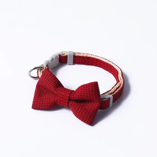 Cute Cat Collar with Bow Tie Adjustable Design Pet Dogs Cats Puppy Necklace Pet Collars  collar para gato - Image 7