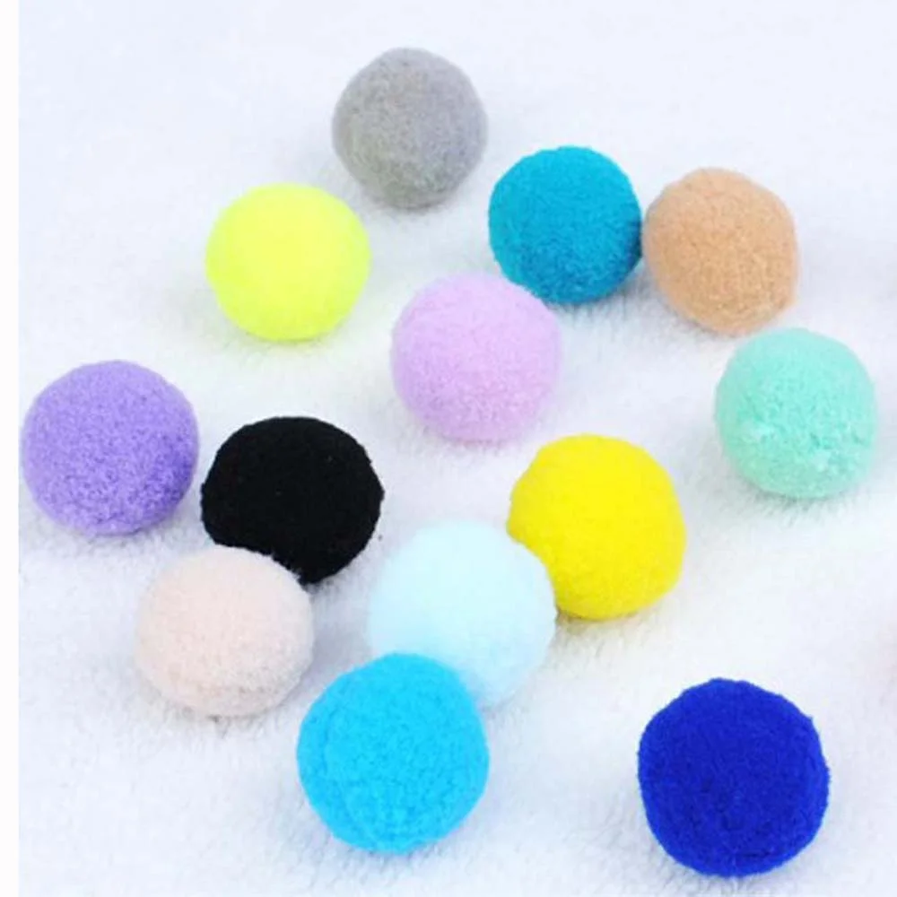 Cat interactive toys 70pcs Ball Cat Toy Plush Elastic furry ball Toy ball is fun quiet environment protection Pet interaction - Image 12