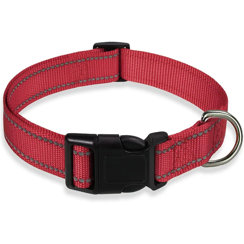 Reflective Dog Collar Strap With Adjustable Safety Nylon Pet Collar Pet Traction Rope Suitable For Small And Medium-Sized Pets - Image 13