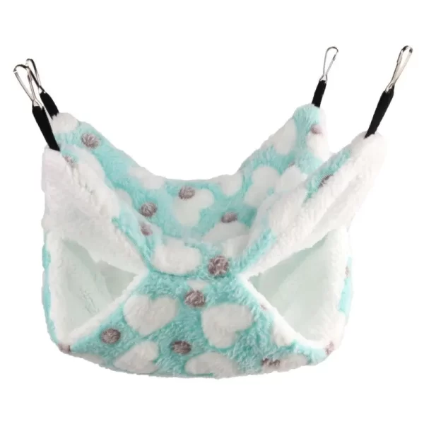 Hamster Hammock Small Pet Hanging Bed Double Warm Thickened Honeybug Flying Squirrel Guinea Pig Hammock Pet Cage Accessories - Image 8