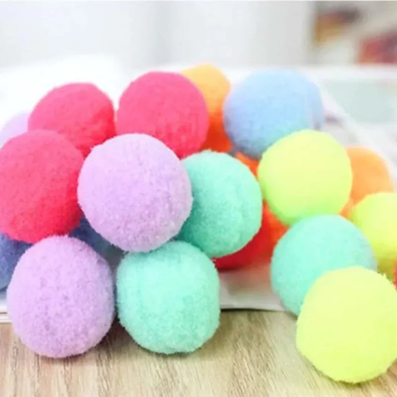 Cat interactive toys 70pcs Ball Cat Toy Plush Elastic furry ball Toy ball is fun quiet environment protection Pet interaction - Image 4
