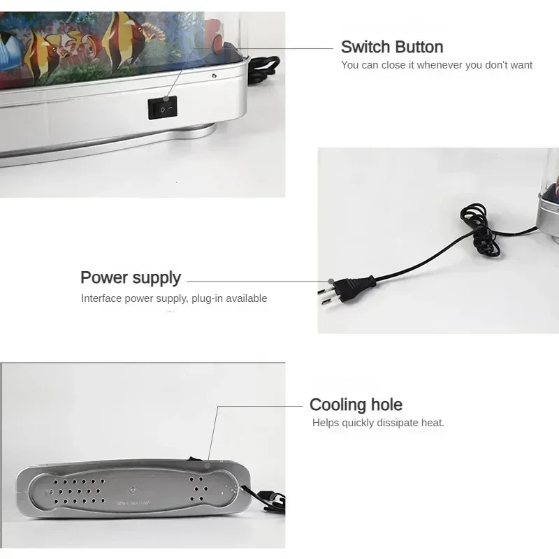 LED Aquarium Fish Tank Lamp Landscape Lamp Living Room Decoration Imitation Aquarium Landscaping Underwater World Akwarium - Image 5