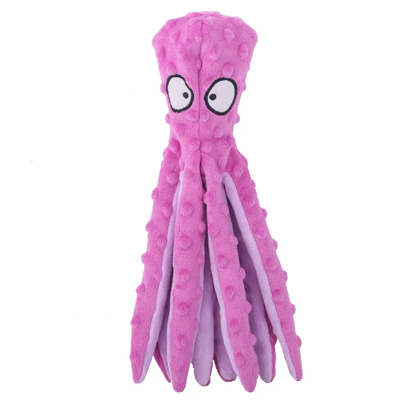 Pet Plush Toy Octopus Dog Interactive Toy Indestructible Bite Resistant Sound Puppy squeaky Octopu Dogs Rattle For Toys Supplies - Image 3