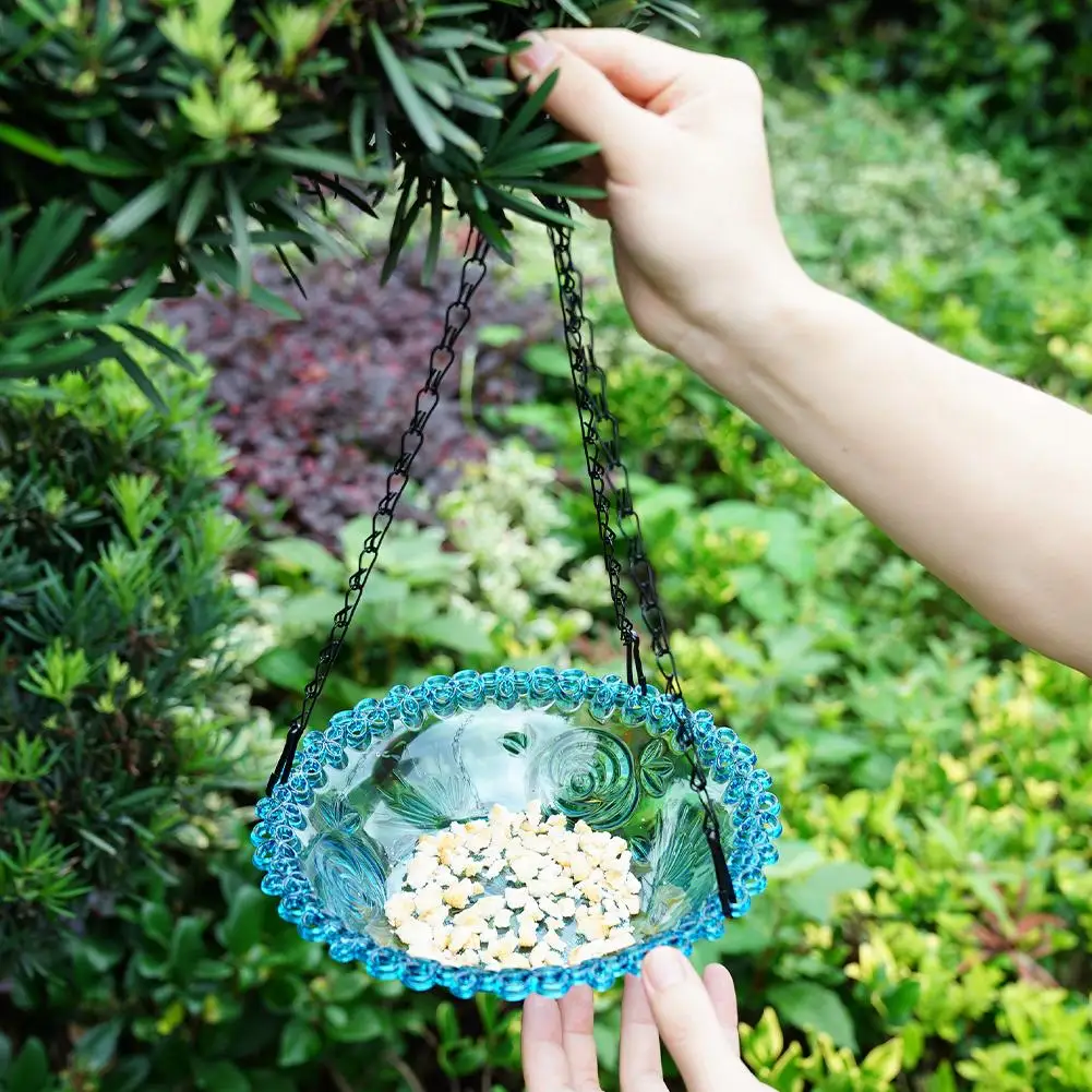1 PCS Brand New High-end up Bird Feeder Outdoor Hanging Bird Feeder Hanging Bird Bath Garden Patio Decoration Accessories - Image 12