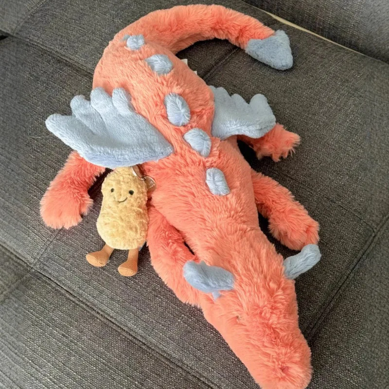 Jelly Cat 50/88cm Sky Dragon Persimmon Dragon Plush Doll Lovely Soothing Cat And Dog Interactive Toy Pet Birthday Gift - Image 3
