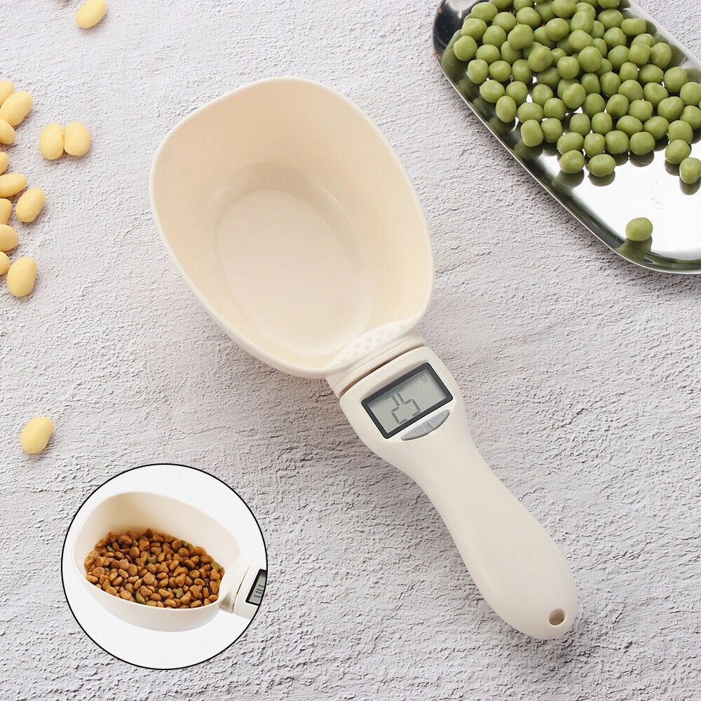 Pet Food Measuring Scoop Electronic Dog Cat Food Measuring Cup Digital Spoon Scale Kitchen Food Scale with LED Display - Image 2