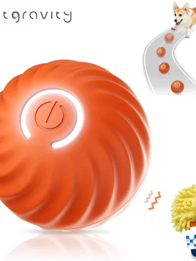 Pet Gravity Smart Dog Toy Ball Automatic Electronic Interactive Training Pet Toy Moving Ball Rechargeable Active Rolling Ball