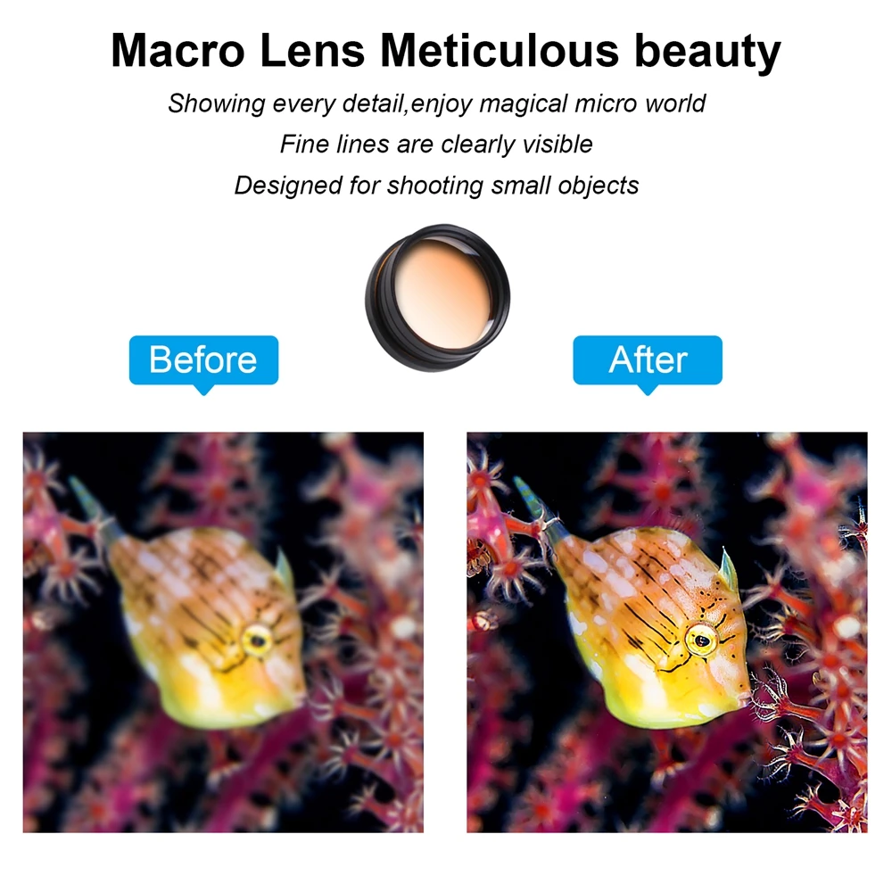 Aquarium Coral lenses 52mm Fish Tank Marine Salt water Sea Water Coral Reef Iphone Camera Filters Macro Aquatic Terrarium - Image 5