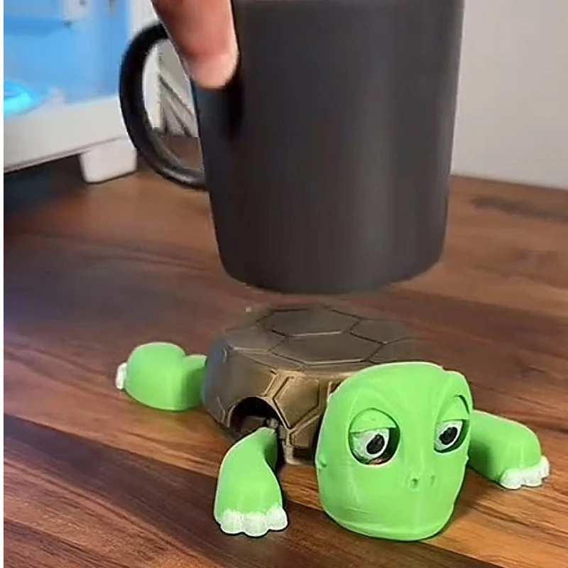 Turtle Coasters Are Cute And Funny. Tea Cup Coasters Are Pressed And Stared At. Limbs Are Spread Out. Thick Anti Slip And Heat-i - Image 2