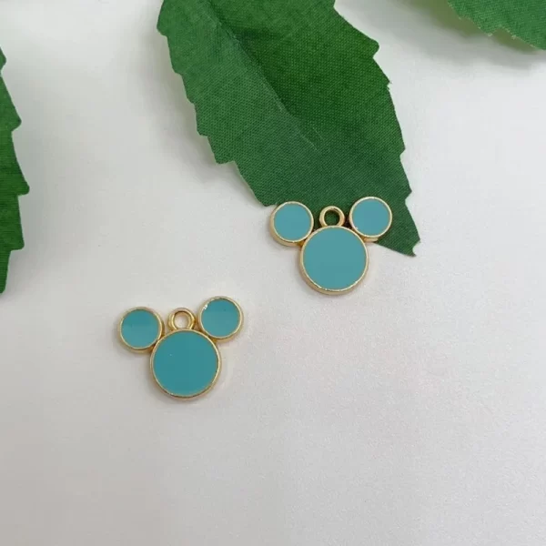 10 cartoon animal head accessories alloy pendants jewelry making DIY earrings necklace accessories - Image 3