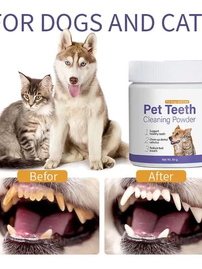 Pet Teeth Cleaning Powder For Cats And Dogs Universal For Removing Bad Breath And Tartar Comprehensive Oral Care Fresh Breath
