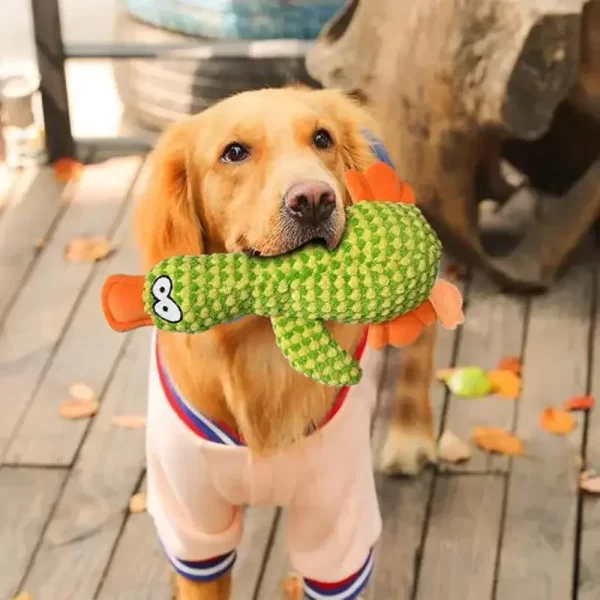 Cute Plush Dog Toys Pet Duck Squeak Toy for Puppy Sound Wild Goose Chew Toy for Small Middle Large Dogs Teeth Cleaning - Image 5