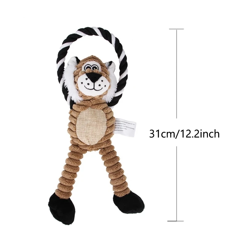 Dinosaur Plush Dog Squeaky Interactive Toys For Small Large Dogs Bite Resistant Chew Toy Pets Accessories - Image 10