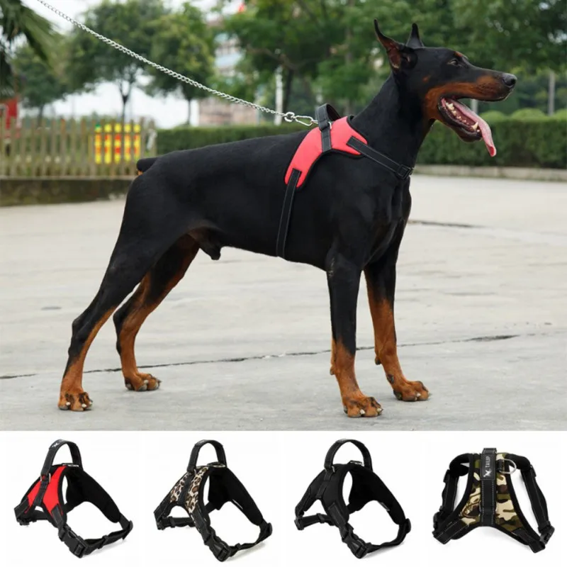 Adjustable Dog Harness Pet Large Dog Walk Out Harness Vest Collar Hand Strap for Small Medium Large Dogs Pets Accessories - Image 2