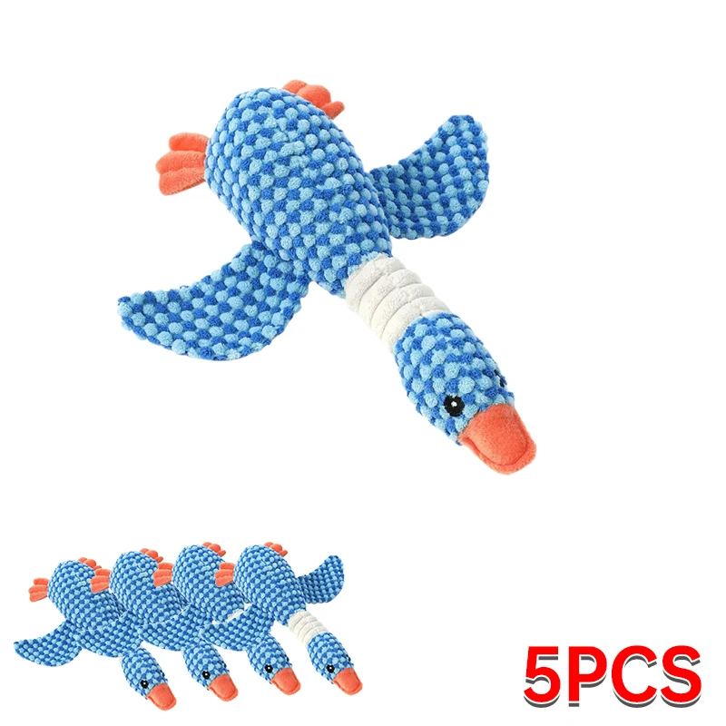 Cute Plush Dog Toys Pet Duck Squeak Toy for Puppy Sound Wild Goose Chew Toy for Small Middle Large Dogs Teeth Cleaning - Image 7