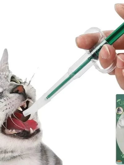 Cat Pill Shooter Pet Piller Gun Dog Pill Shooter Cat Tablet Soft Tip Syringe Pet Medical Feeding Dispenser Tool for Small Animal