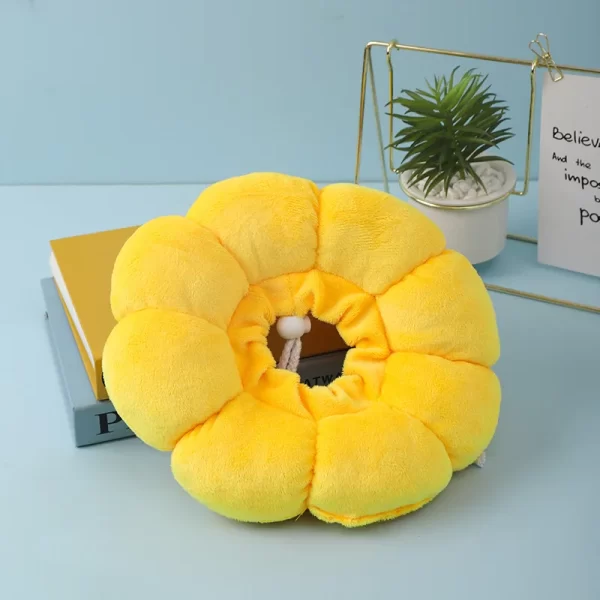 Sunflower Pet Elizabethan Collar Adjustable Anti-Bite Surgery Anti-Lick Wound Healing Cat Protection Collars Soft Plush Collar - Image 2