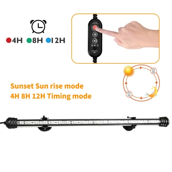 Aquarium 21 LED Light Remote Control Diving Lamp Plant Grow Lighting Underwater Fish Tank Light RGB Led Aquarium Accessories EU - Image 16
