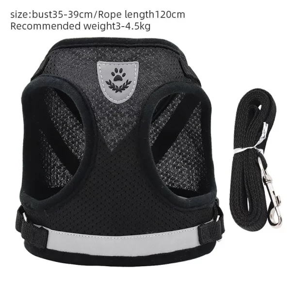 Pet Leash Undershirt Type Harness Breathable Reflective Adjustable Chest Harness Outdoor Dog Carrying Supplies - Image 6